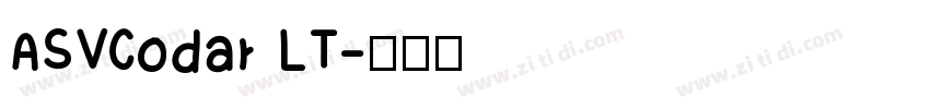 ASVCodar LT字体转换
